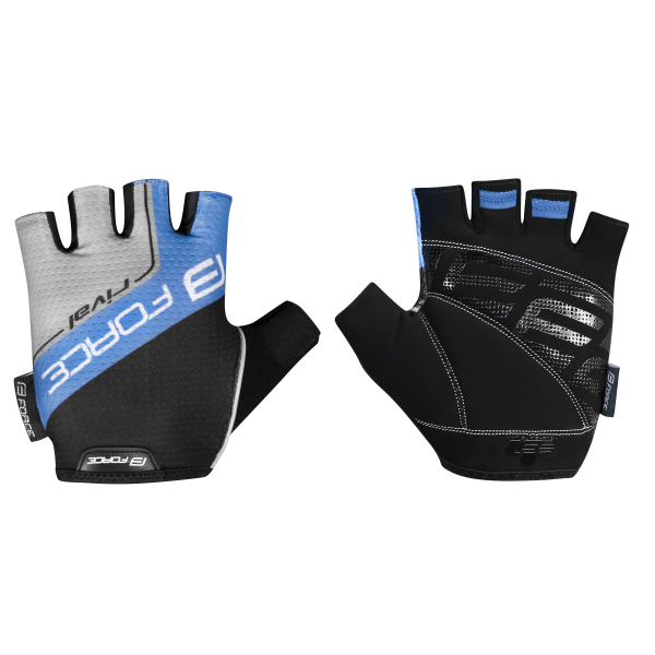 rukavice FORCE RIVAL, černo-modré M
