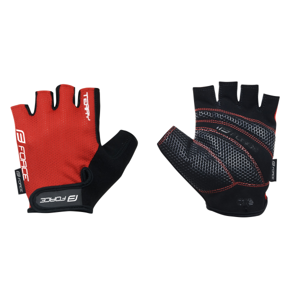 rukavice FORCE TERRY, červené M