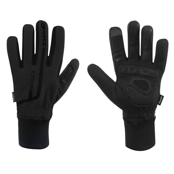 rukavice zimní FORCE X72, černé M