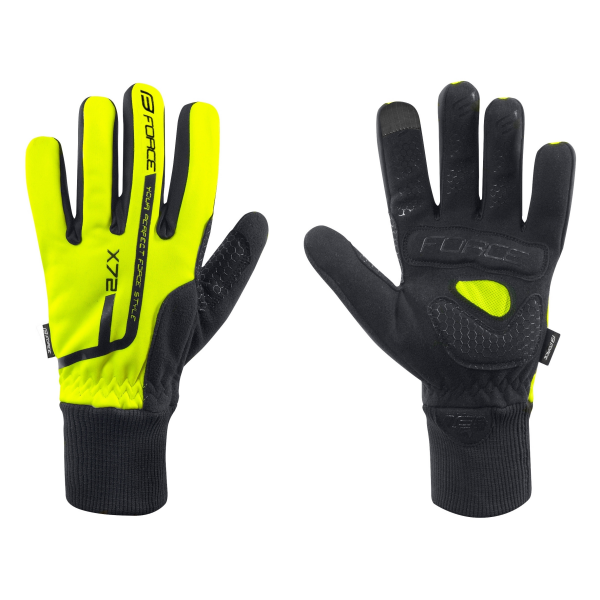 rukavice zimní FORCE X72, fluo M