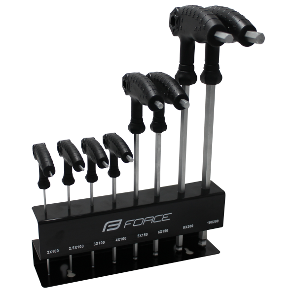 sada 8 T šest.klíčů FORCE 2-10 mm, se stojanem