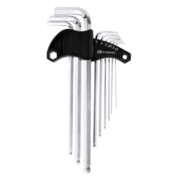 sada 9 šestIhran.klíčů FORCE PROFI 1,5 -10mm+držák