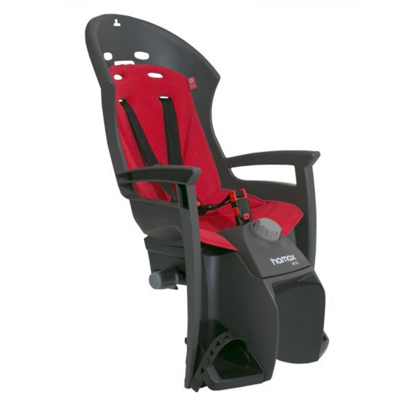 sedačka HAMAX SIESTA PLUS zadní tmavě šedá-červená