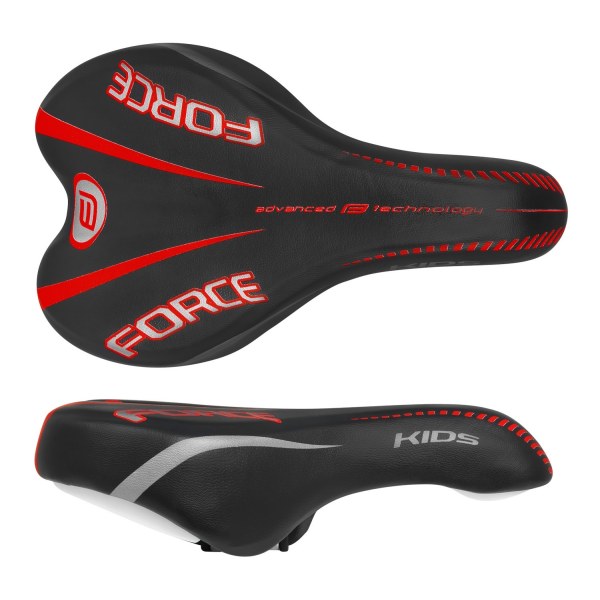 sedlo FORCE KIDS  16-20" dětské, černo-červené