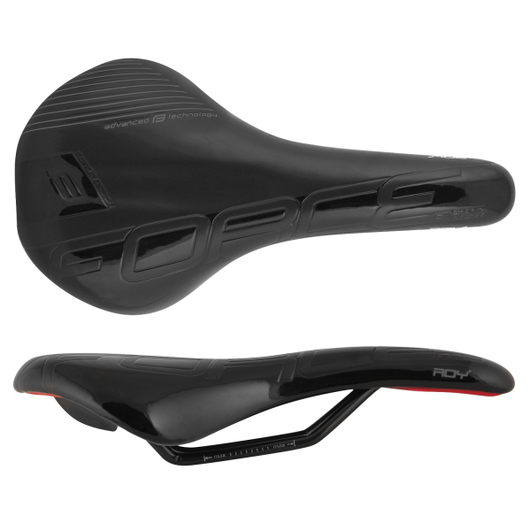 sedlo FORCE ROY+ sportovní, černé lesk