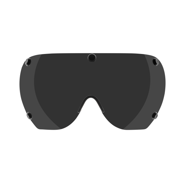 sklo náhradní k přilbě FORCE SPRINTER, černé