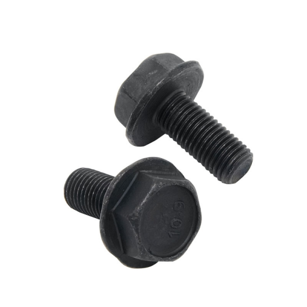 šroub Fe do středové osy s přírubou, černý