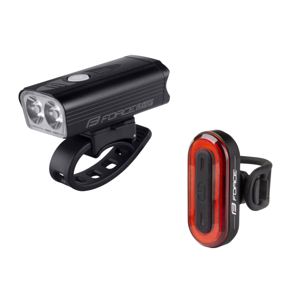 světla sada FORCE DIVER ARC USB přední+zadní