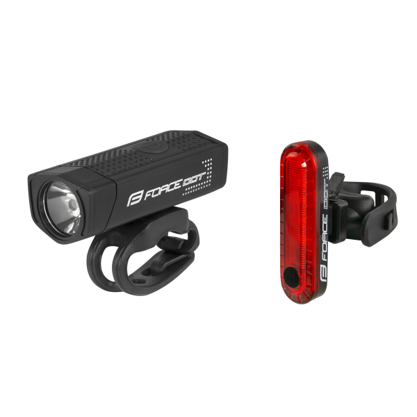 světla sada FORCE DOT USB přední+zadní