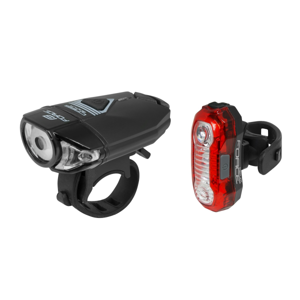 světla sada FORCE EXPRESS USB přední+zadní
