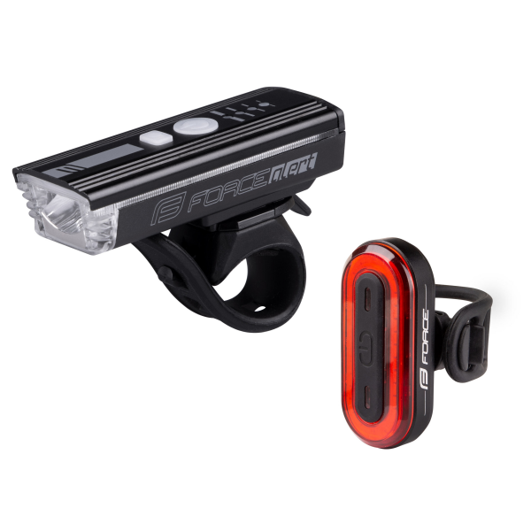 světla sada FORCE FUTURO USB přední+zadní