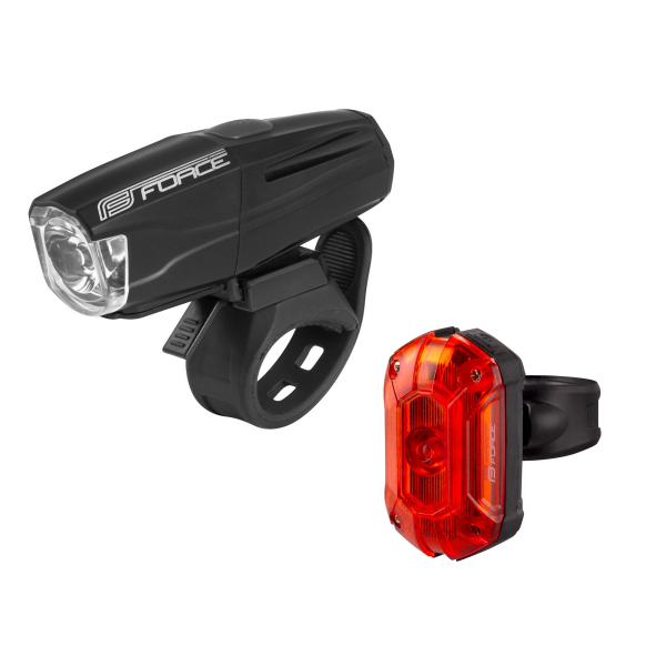 světla sada FORCE VARIO USB přední+zadní