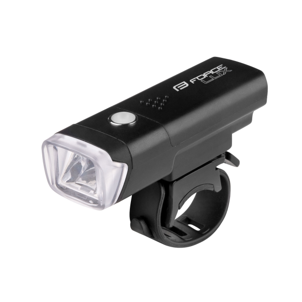 světlo přední FORCE LUX 100LM baterie, černé