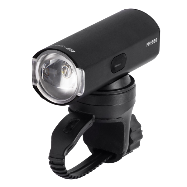 světlo přední FORCE PIPE 550LM USB, černé
