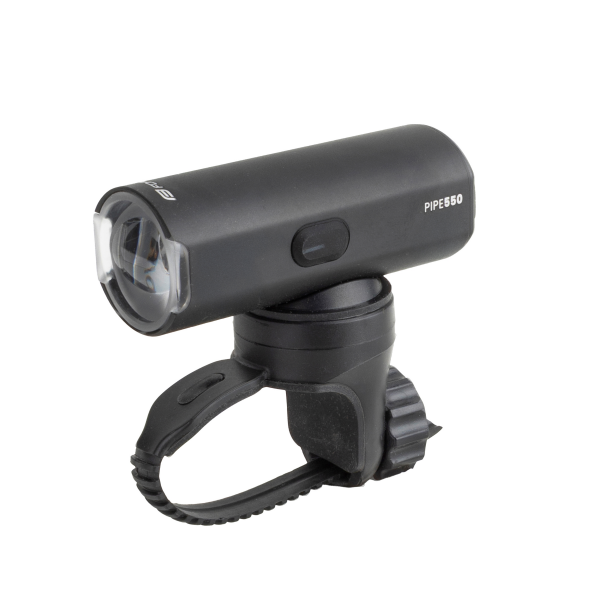 světlo přední FORCE PIPE 550LM USB, černé