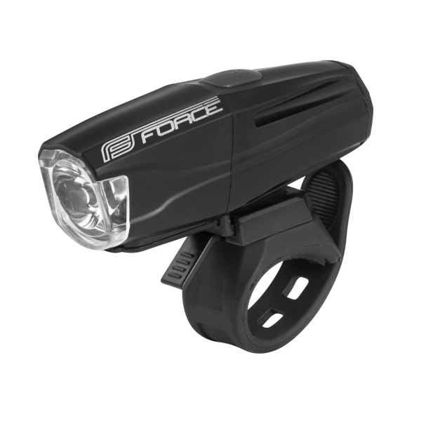 světlo přední FORCE SHARK 500LM USB, černé