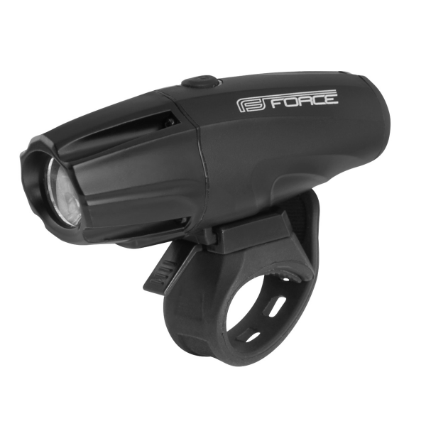 světlo přední FORCE SHARK 700LM USB, černé