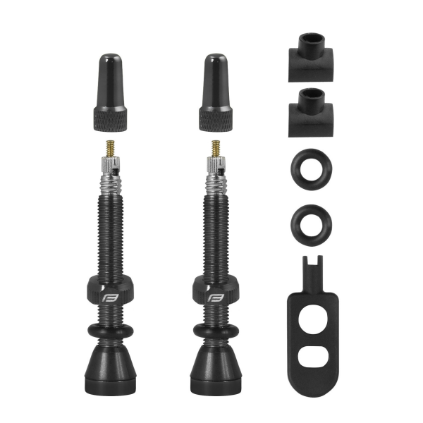 ventilky FORCE pro bezdušový systém 2xFV 44mm,čern