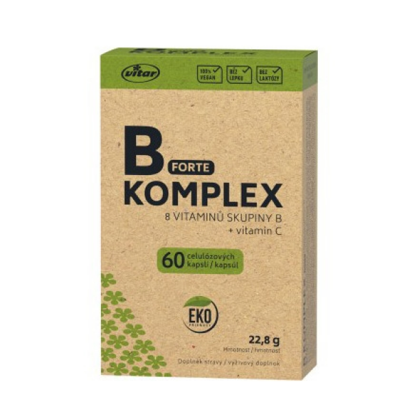 VITAR EKO B-komplex forte, 60 kapslí