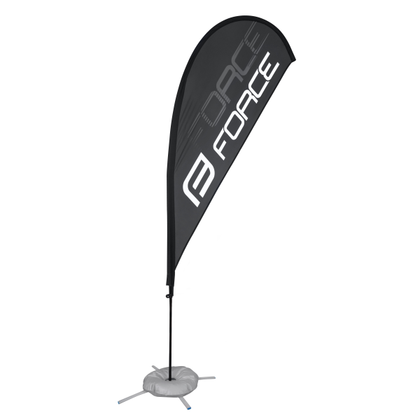 vlajka - prapor FORCE  výška 3,80m     skládací