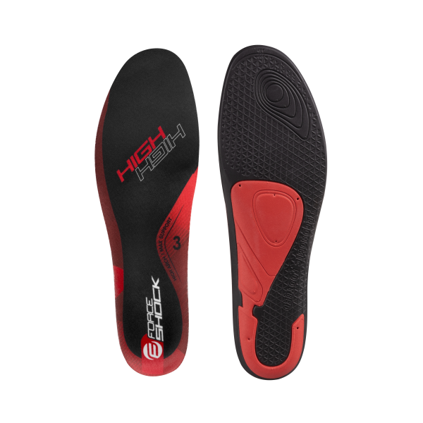 vložky treter FORCE SHOCK HIGH, černo-červ. 38-39