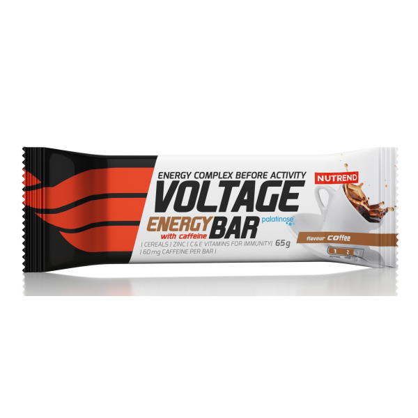 Voltage Energy Bar + kofein, tyčinka, 65 g káva