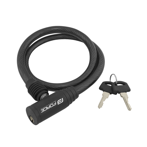 zámek F ECO spirálový bez držáku 80cm/12mm, černý