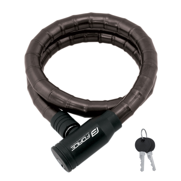 zámek FORCE článkový bez držáku 80cm/18mm, černý